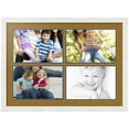 thumbnail image 1 of ArtToFrames Collage Photo Picture Frame with 4 - 8x12 Openings, Framed in White with El Dorado and Black Mats (CDM-3966-3), 1 of 8