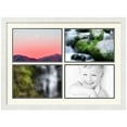 thumbnail image 1 of ArtToFrames Collage Photo Picture Frame with 4 - 8x12 Openings, Framed in White with Off White and Black Mats (CDM-3966-3), 1 of 8