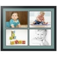 thumbnail image 1 of ArtToFrames Collage Photo Picture Frame with 4 - 9x12 Openings, Framed in Black with Nile Green and Black Mats (CDM-3926-3), 1 of 8