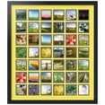 thumbnail image 1 of ArtToFrames Collage Photo Picture Frame with 42 - 3x3" Openings, Framed in Black with Canary and Black Mats (CDM-3926-2102), 1 of 8
