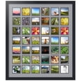thumbnail image 1 of ArtToFrames Collage Photo Picture Frame with 42 - 3x3" Openings, Framed in Black with Silver and Black Mats (CDM-3926-2102), 1 of 7