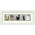 thumbnail image 1 of ArtToFrames Collage Photo Picture Frame with 5 - 2.5x3.5" Openings, Framed in White with Brilliant White and Black Mats (CDM-3966-1261), 1 of 8