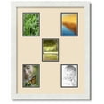 thumbnail image 1 of ArtToFrames Collage Photo Picture Frame with 5 - 3.5x5 Openings, Framed in White with French Creme and Black Mats (CDM-3966-106), 1 of 1