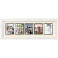 thumbnail image 1 of ArtToFrames Collage Photo Picture Frame with 5 - 4.25x5.5" Openings, Framed in White with Ivory and Black Mats (CDM-3966-1409), 1 of 8