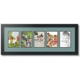 thumbnail image 1 of ArtToFrames Collage Photo Picture Frame with 5 - 4x6 Openings, Framed in Black with Nile Green and Black Mats (CDM-3926-115), 1 of 8