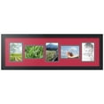 thumbnail image 1 of ArtToFrames Collage Photo Picture Frame with 5 - 4x6" Openings, Framed in Black with Rouge and Black Mats (CDM-3926-148), 1 of 8