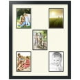 thumbnail image 1 of ArtToFrames Collage Photo Picture Frame with 5 - 5x7" Openings, Framed in Black with Brilliant White and Black Mats (CDM-3926-63), 1 of 8