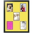 thumbnail image 1 of ArtToFrames Collage Photo Picture Frame with 5 - 5x7 Openings, Framed in Black with Canary and Black Mats (CDM-3926-106), 1 of 8
