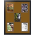 thumbnail image 1 of ArtToFrames Collage Photo Picture Frame with 5 - 5x7" Openings, Framed in Black with Coronado and Black Mats (CDM-3926-63), 1 of 8