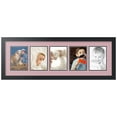 thumbnail image 1 of ArtToFrames Collage Photo Picture Frame with 5 - 5x7 Openings, Framed in Black with Seashell and Black Mats (CDM-3926-115), 1 of 8