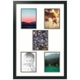 thumbnail image 1 of ArtToFrames Collage Photo Picture Frame with 5 - 6x8" Openings, Framed in Black with Light Cream and Black Mats (CDM-3926-66), 1 of 8