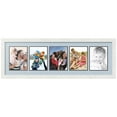 thumbnail image 1 of ArtToFrames Collage Photo Picture Frame with 5 - 6x8" Openings, Framed in White with Baby Blue and Black Mats (CDM-3966-115), 1 of 8