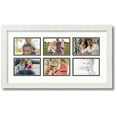 thumbnail image 1 of ArtToFrames Collage Photo Picture Frame with 6 - 3.5x5.5 Openings, Framed in White with Porcelain and Black Mats (CDM-3966-153), 1 of 8
