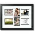 thumbnail image 1 of ArtToFrames Collage Photo Picture Frame with 6 - 3.5x5 Openings, Framed in Black with Super White and Black Mats (CDM-3926-167), 1 of 8