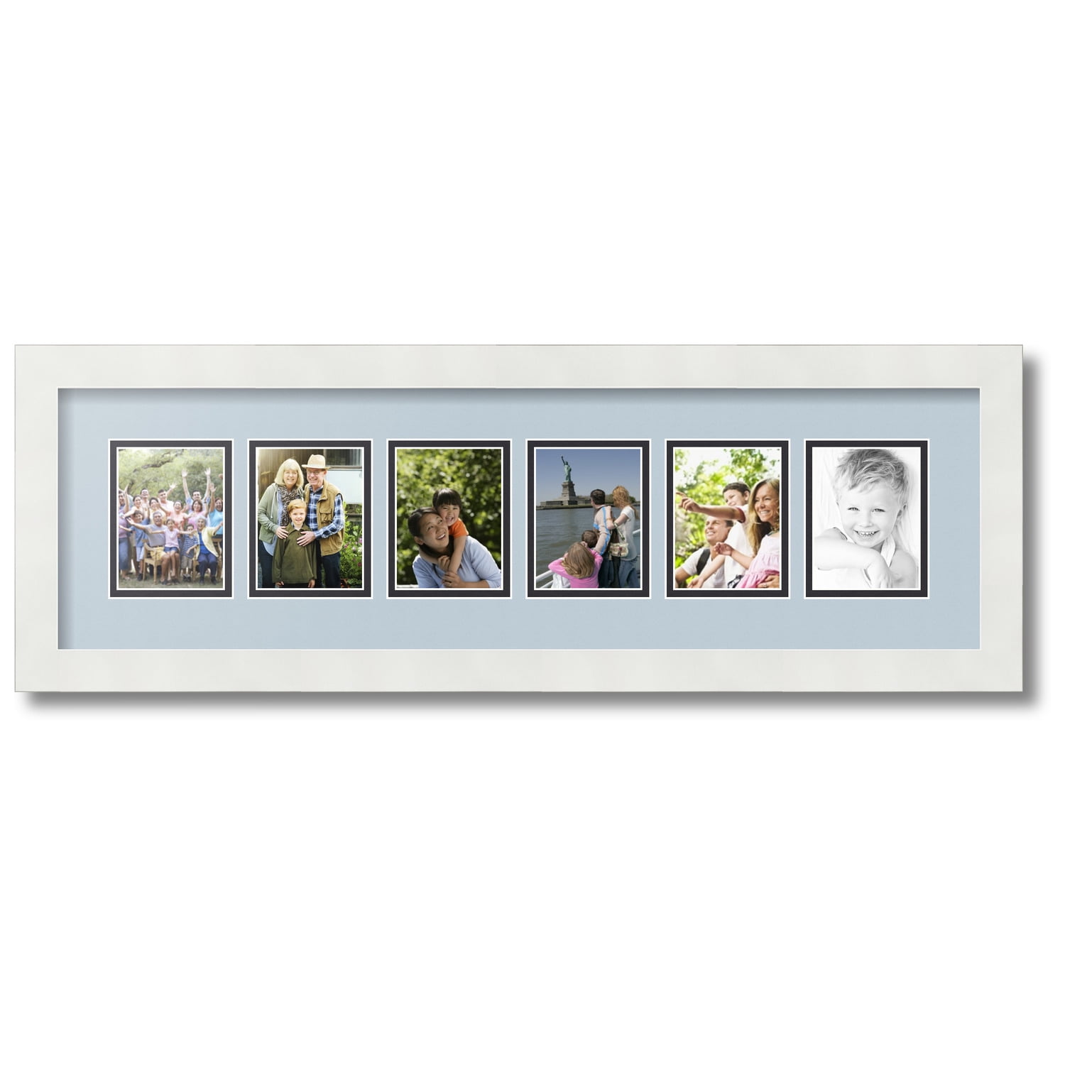 12 4x6 Collage Frame, Collage Picture Frame, Opening Frame, White MDF Frame,  Family Photo Frame, Family Portrait Frame,arttoframes,228-3966 