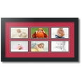 thumbnail image 1 of ArtToFrames Collage Photo Picture Frame with 6 - 3x5 Openings, Framed in Black with Rouge and Black Mats (CDM-3926-153), 1 of 8