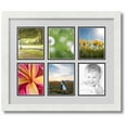 thumbnail image 1 of ArtToFrames Collage Photo Picture Frame with 6 - 4.5x5.5 Openings, Framed in White with Candlewick and Black Mats (CDM-3966-151), 1 of 1