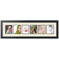 thumbnail image 1 of ArtToFrames Collage Photo Picture Frame with 6 - 4x5" Openings, Framed in Black with Ivory and Black Mats (CDM-3926-55), 1 of 8