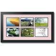thumbnail image 1 of ArtToFrames Collage Photo Picture Frame with 6 - 4x6" Openings, Framed in Black with Hollyhock and Black Mats (CDM-3926-91), 1 of 8