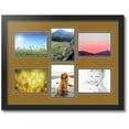 thumbnail image 1 of ArtToFrames Collage Photo Picture Frame with 6 - 5x7 Openings, Framed in Black with El Dorado and Black Mats (CDM-3926-167), 1 of 8