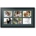 thumbnail image 1 of ArtToFrames Collage Photo Picture Frame with 6 - 5x7" Openings, Framed in Black with Evergreen and Black Mats (CDM-3926-93), 1 of 8