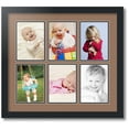 thumbnail image 1 of ArtToFrames Collage Photo Picture Frame with 6 - 5x7 Openings, Framed in Black with Sandpiper and Black Mats (CDM-3926-151), 1 of 8
