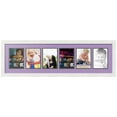 thumbnail image 1 of ArtToFrames Collage Photo Picture Frame with 6 - 5x7 Openings, Framed in White with Lavender Mist and Black Mats (CDM-3966-150), 1 of 8