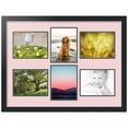 thumbnail image 1 of ArtToFrames Collage Photo Picture Frame with 6 - 6x8" Openings, Framed in Black with Hollyhock and Black Mats (CDM-3926-1018), 1 of 8
