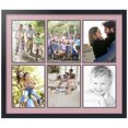 thumbnail image 1 of ArtToFrames Collage Photo Picture Frame with 6 - 8.5x11" Openings, Framed in Black with Seashell and Black Mats (CDM-3926-151), 1 of 8