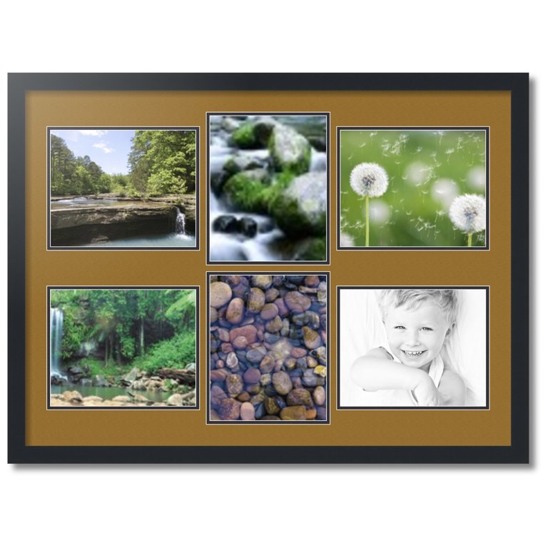 ArtToFrames Collage Photo Picture Frame with 4 - 8x10 Openings, Framed in  Black with Octoberfest and Black Mats (CDM-3926-1)