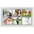 thumbnail image 1 of ArtToFrames Collage Photo Picture Frame with 6 - 8x10 Openings, Framed in White with Candlewick and Black Mats (CDM-3966-153), 1 of 8