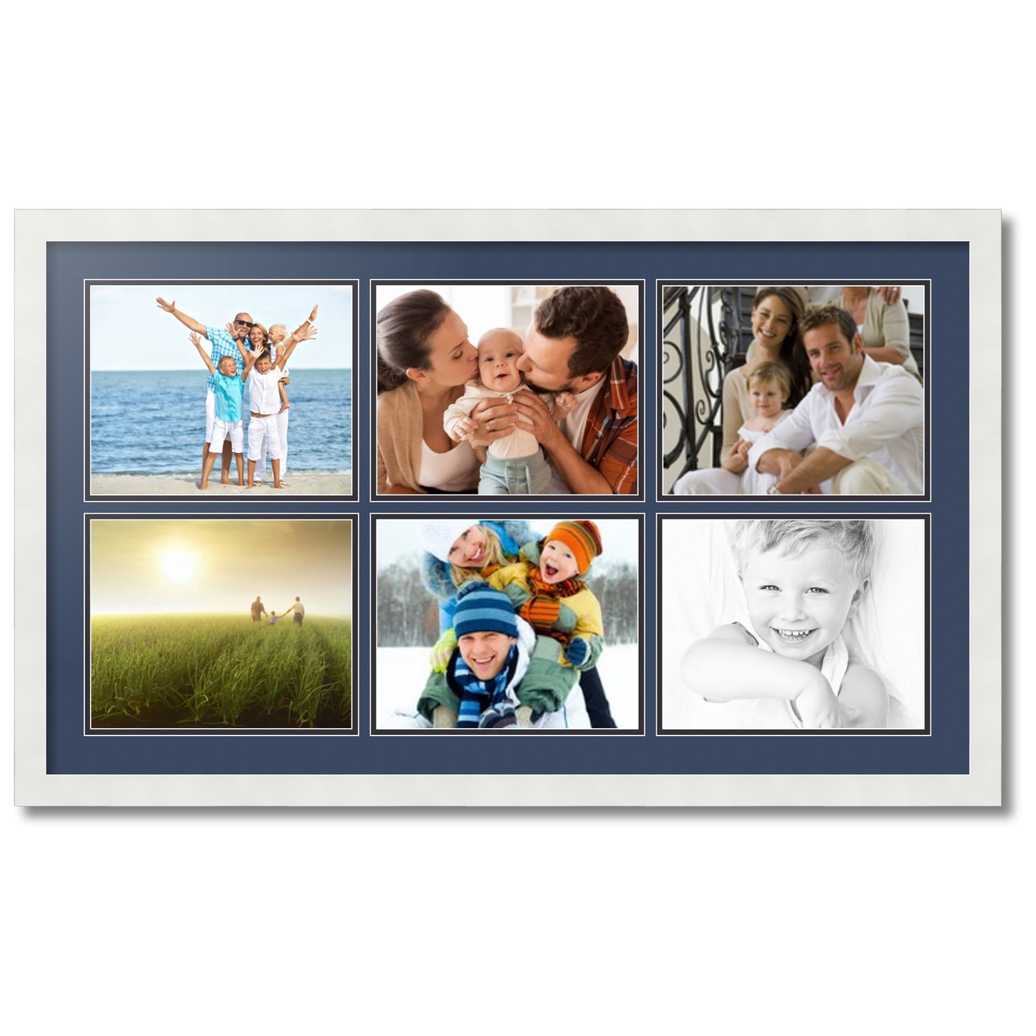 ArtToFrames Collage Photo Picture Frame with 6 - 8x10 Openings, Framed ...