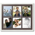 thumbnail image 1 of ArtToFrames Collage Photo Picture Frame with 6 - 8x10 Openings, Framed in White with Peat and Black Mats (CDM-3966-151), 1 of 1