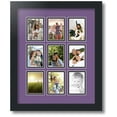 thumbnail image 1 of ArtToFrames Collage Photo Picture Frame with 9 - 2.5x3.5 Openings, Framed in Black with Grape and Black Mats (CDM-3926-213), 1 of 8