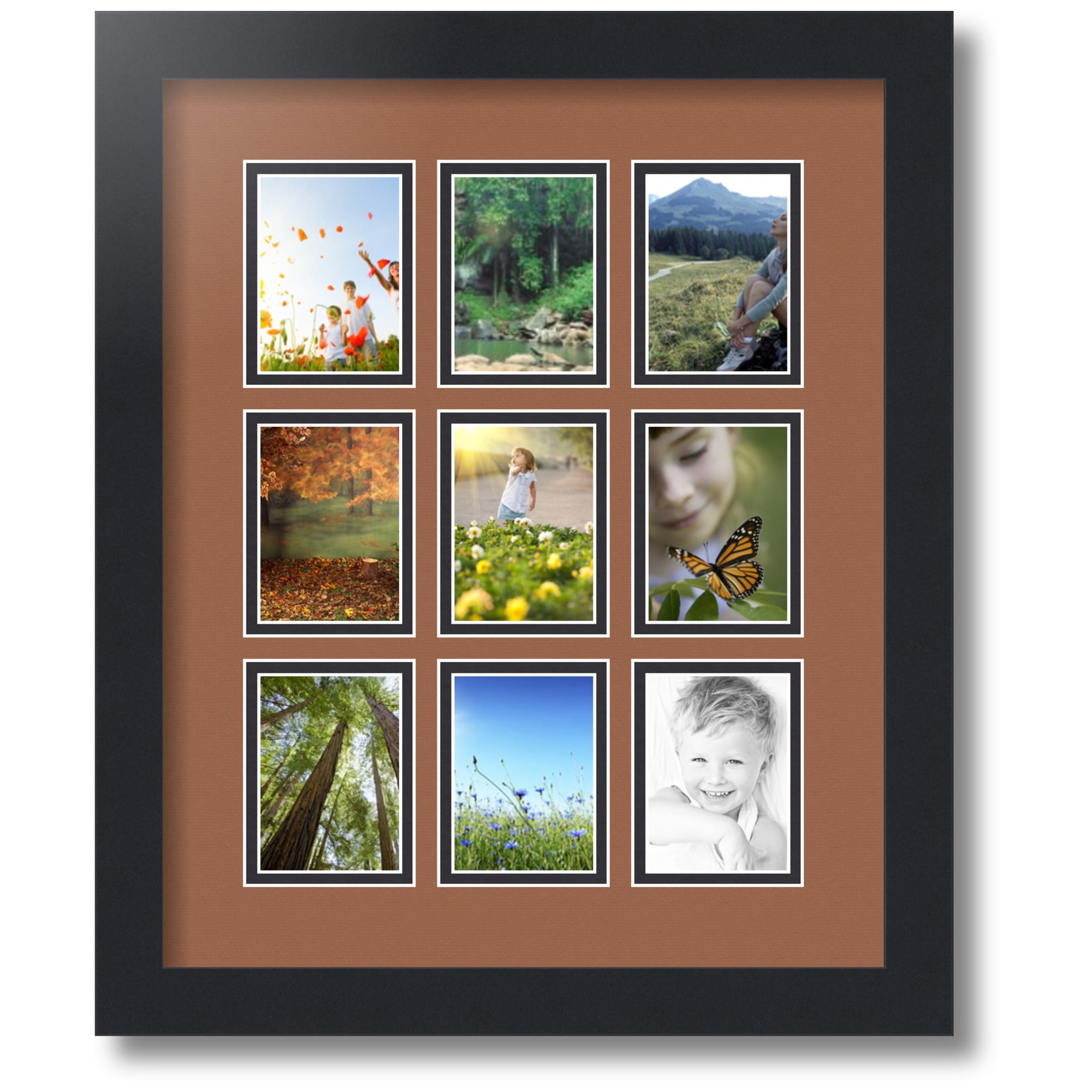 ArtToFrames Collage Photo Picture Frame with 9 - 2.5x3.5 Openings ...