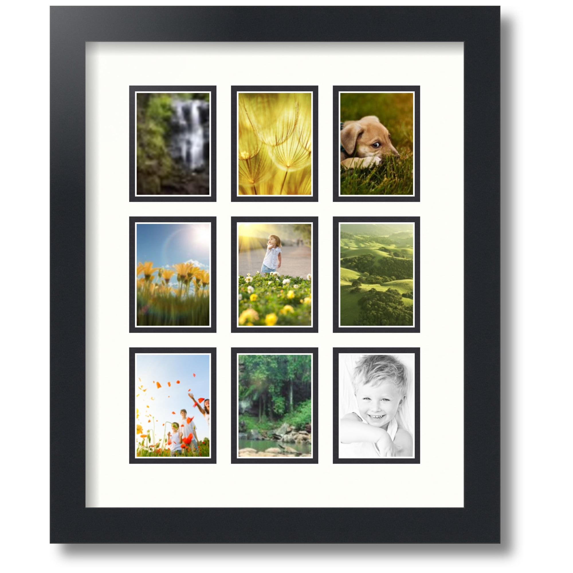 ArtToFrames Collage Photo Picture Frame with 9 - 2.5x3.5 Openings ...