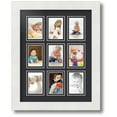 thumbnail image 1 of ArtToFrames Collage Photo Picture Frame with 9 - 2x3 Openings, Framed in White with Black and Black Mats (CDM-3966-213), 1 of 8