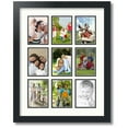 thumbnail image 1 of ArtToFrames Collage Photo Picture Frame with 9 - 3.5x5 Openings, Framed in Black with Porcelain and Black Mats (CDM-3926-213), 1 of 8