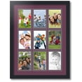 thumbnail image 1 of ArtToFrames Collage Photo Picture Frame with 9 - 4x6 Openings, Framed in Black with Ruby and Black Mats (CDM-3926-213), 1 of 8