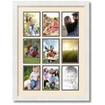 thumbnail image 1 of ArtToFrames Collage Photo Picture Frame with 9 - 4x6 Openings, Framed in White with Alabaster and Black Mats (CDM-3966-213), 1 of 8