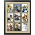 thumbnail image 1 of ArtToFrames Collage Photo Picture Frame with 9 - 5x7" Openings, Framed in Black with Green Whisper and Black Mats (CDM-3926-1048), 1 of 8