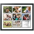 thumbnail image 1 of ArtToFrames Collage Photo Picture Frame with 9 - 6x8" Openings, Framed in Black with Crisp and Black Mats (CDM-3926-1051), 1 of 8