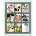 thumbnail image 1 of ArtToFrames Collage Photo Picture Frame with 9 - 6x8 Openings, Framed in White with Nile Green and Black Mats (CDM-3966-213), 1 of 8