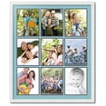 thumbnail image 1 of ArtToFrames Collage Photo Picture Frame with 9 - 8x10 Openings, Framed in White with French Blue and Black Mats (CDM-3966-213), 1 of 1