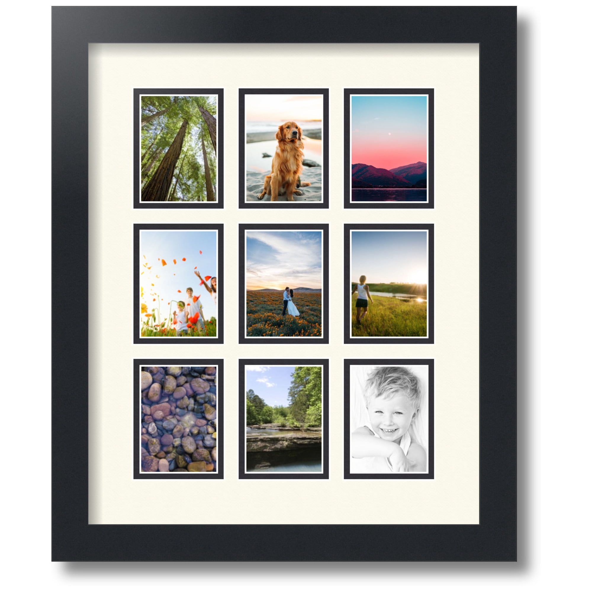 ArtToFrames Collage Picture Frame with 9 - 2.5x3.5 Openings - Walmart.com