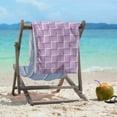 thumbnail image 1 of ArtVerse Classic Basketweave Stripes Beach Towel - 36 x 72 Violet, 1 of 5