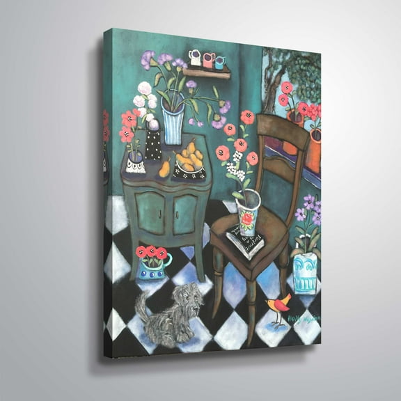 ArtWall ANOTHER FLOWERY CORNER, Gallery Wrapped Canvas by Holly Wojahn
