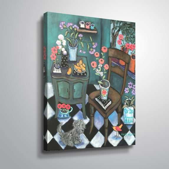 ArtWall ANOTHER FLOWERY CORNER, Gallery Wrapped Canvas by Holly Wojahn