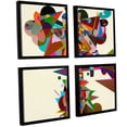 thumbnail image 1 of ArtWall Allan Friedlander "Atherton" 4-Piece Floater Framed Canvas Square Set, 1 of 1