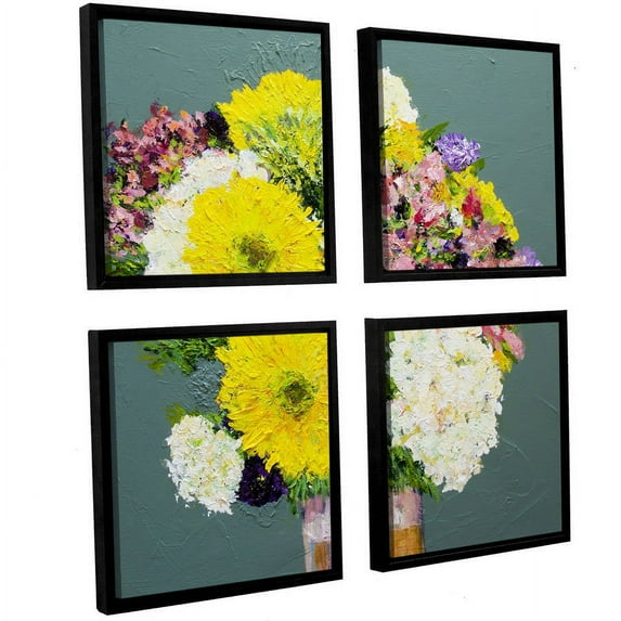 ArtWall Allan Friedlander "Beautiful Day" 4-Piece Floater Framed Canvas Square Set